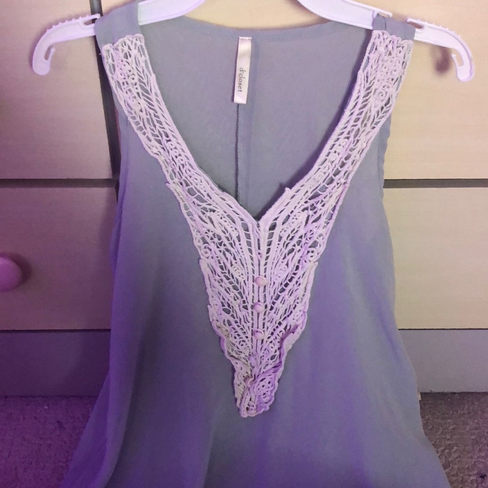 Light blue fancy tank